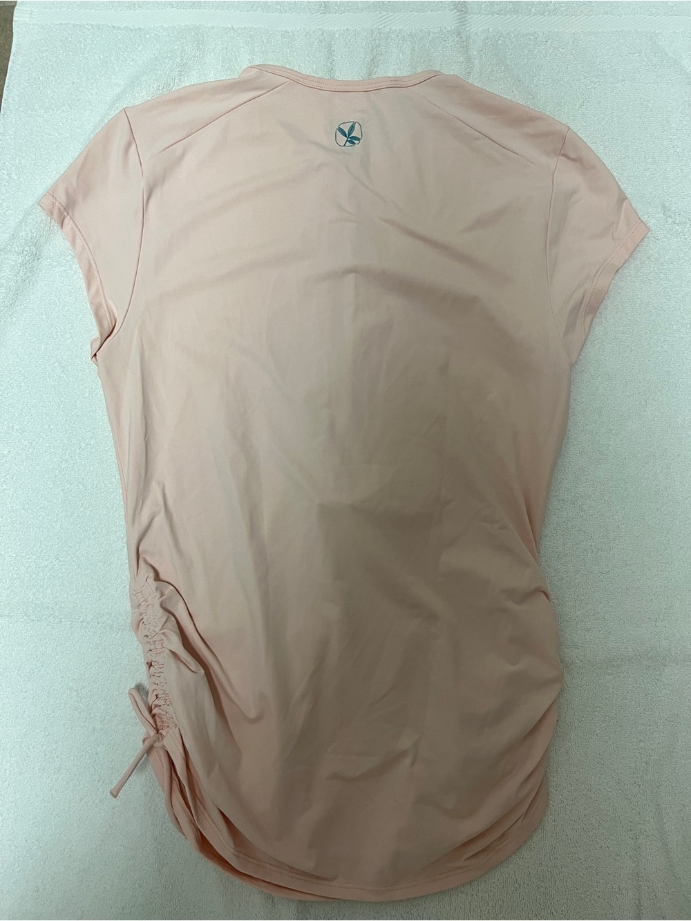 Carve Designs Blush Pink Short Sleeve rashguard and matching bikini top - Picture 3 of 7